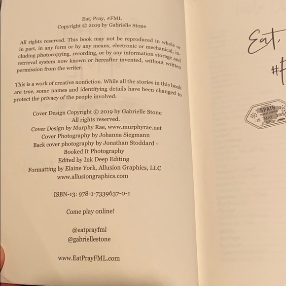 Other Eat Pray Fml By Gabrielle Stone Paperback Book Poshmark